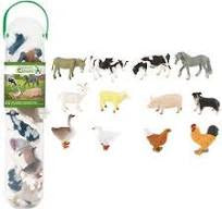 Collecta Tube of Mini Farm Life Animals