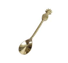 Brass Tropical Pineapple Spoon 13cm