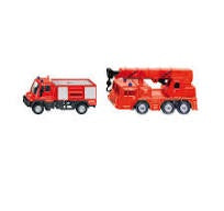 Siku #1661 Mercedes Unimog Fire Truck & Crane