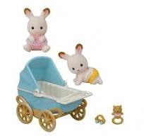 Sylvanian Families Chocolate Rabbit Twins Set