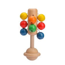 Wooden Rainbow Rattle