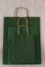 Kraft Gift Bag Large - Dark Green