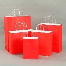 Kraft Gift Bag Small - Red