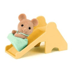 Sylvanian Families #4562 Mouse Baby with Slide