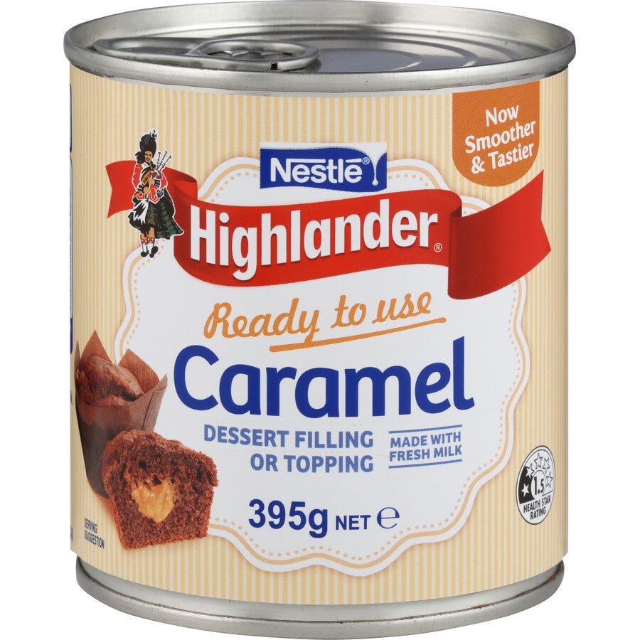 Highlander Caramel Dessert Topping 395g