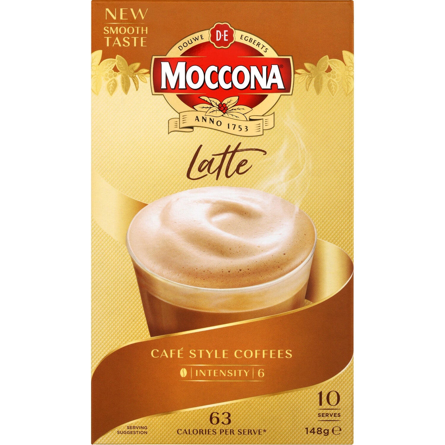 Moccona Cafe Classics Coffee Mix Latte 10pk 150g