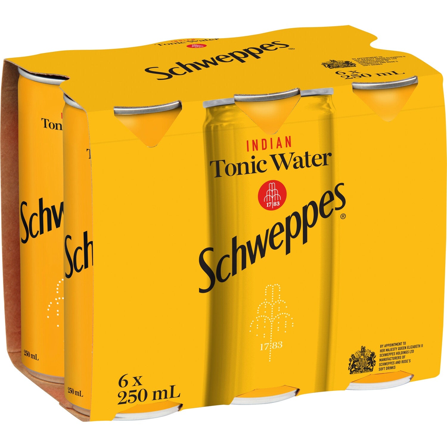 Schweppes Indian Tonic Water Cans 250ml x 6pk