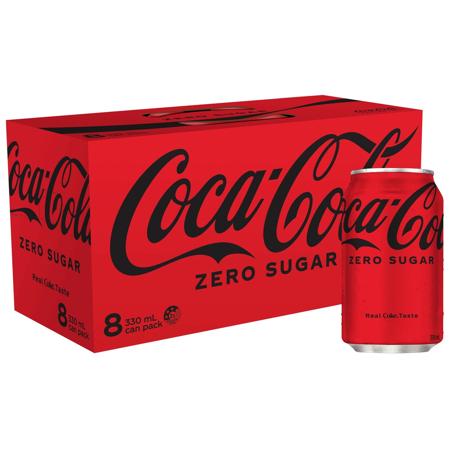 Coke Zero Sugar Cans 330ml x 8pk