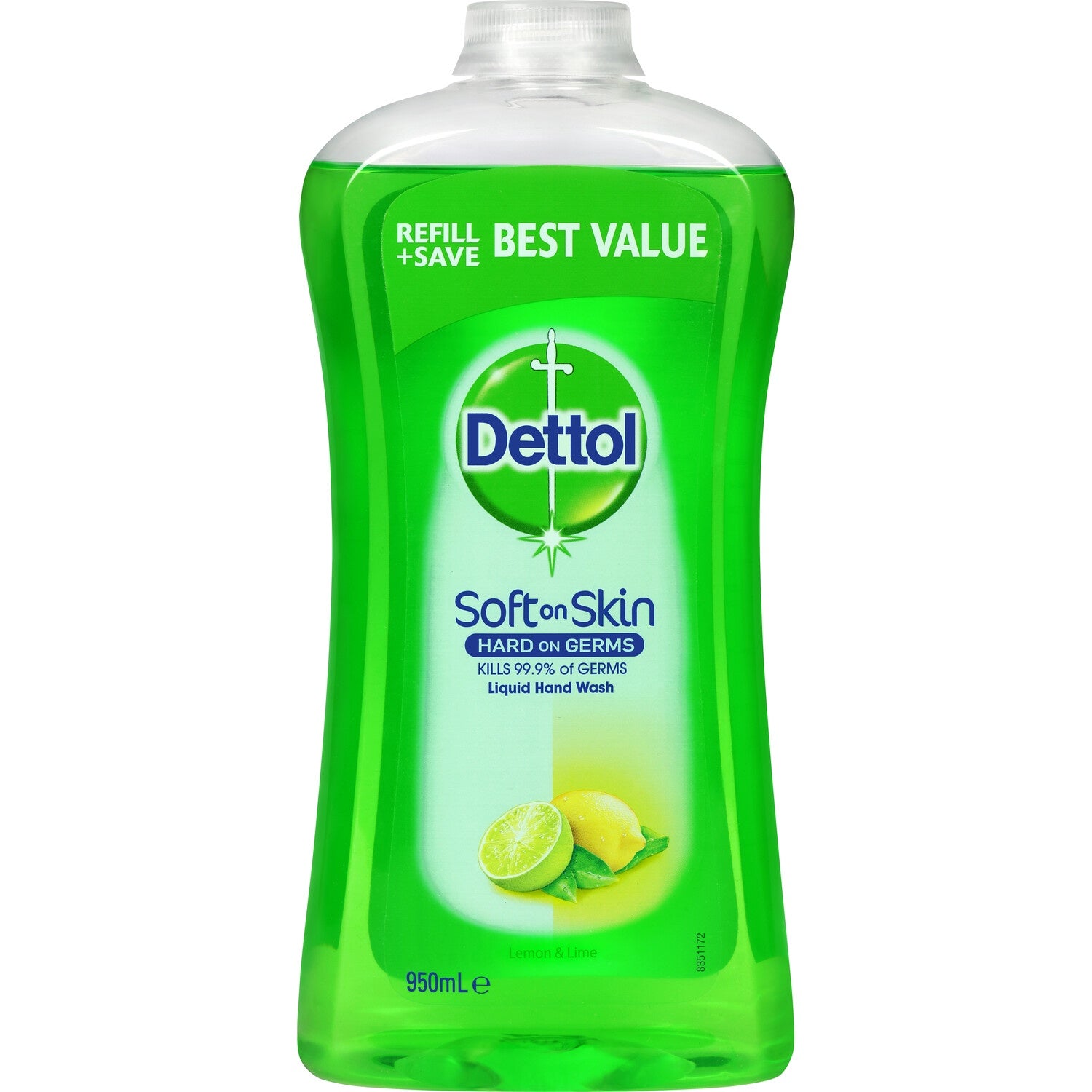 Dettol Liquid Hand Wash Refill Lemon & Lime 950ml