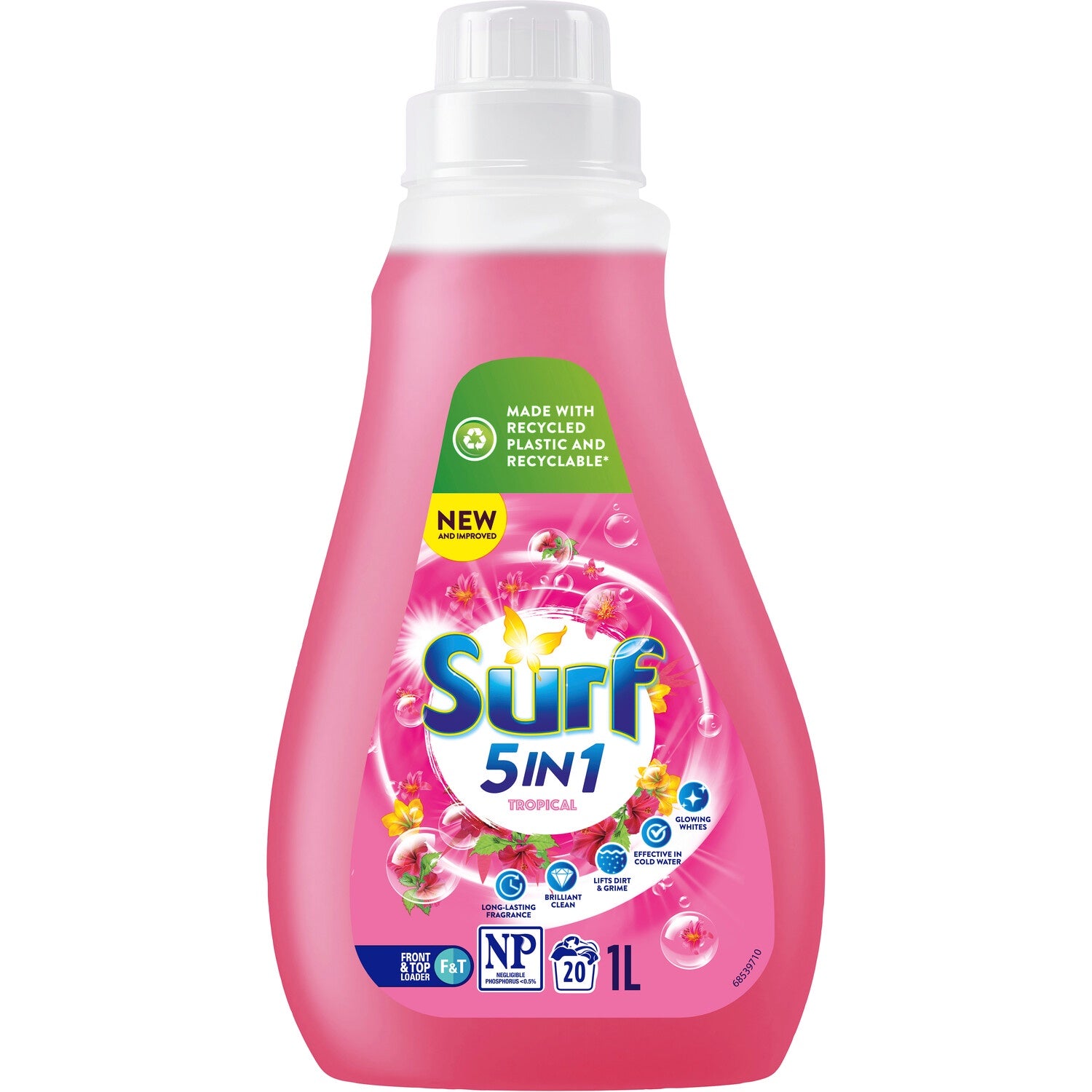 Surf Laundry Liquid Front & Top Loader Tropical 1L