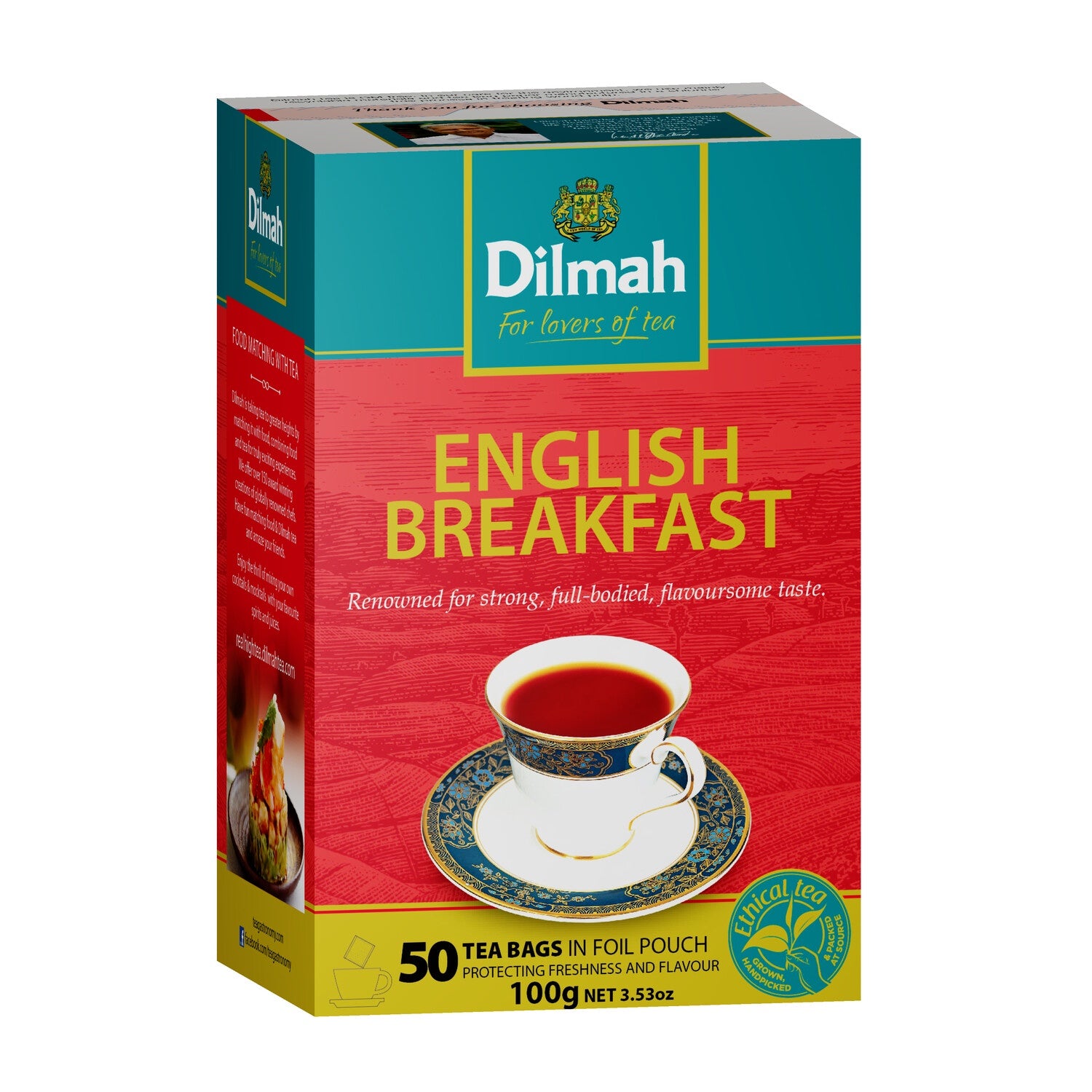 Dilmah Specialty English Breakfast Tagless Teabags  50pk