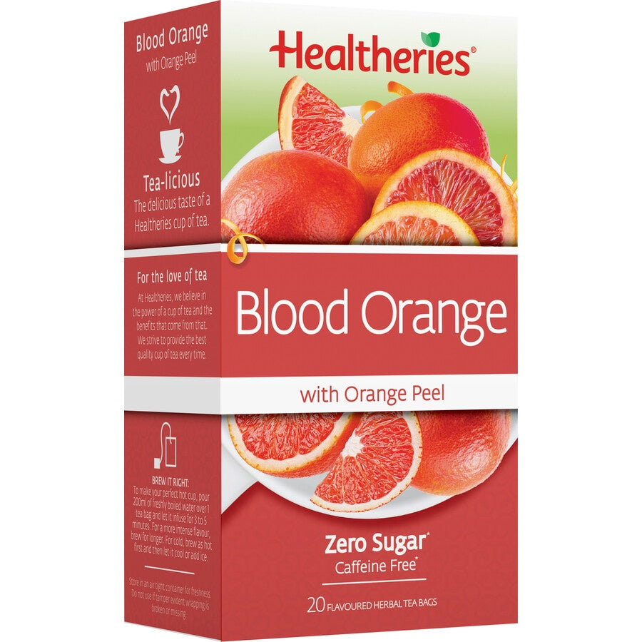 Healtheries Blood Orange With Orange Peel Herbal Tea 20pk