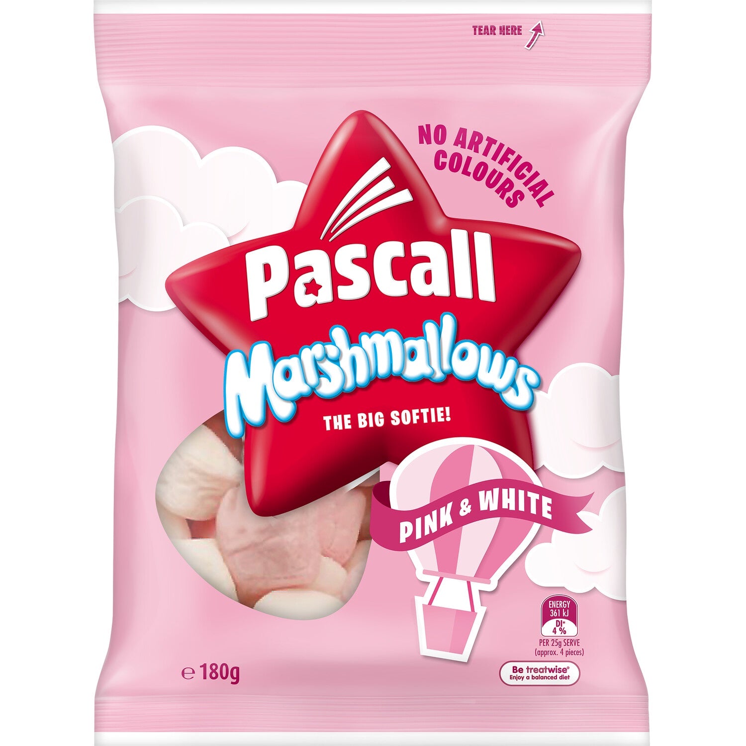 Pascall Pink & White Marshmallows 180g