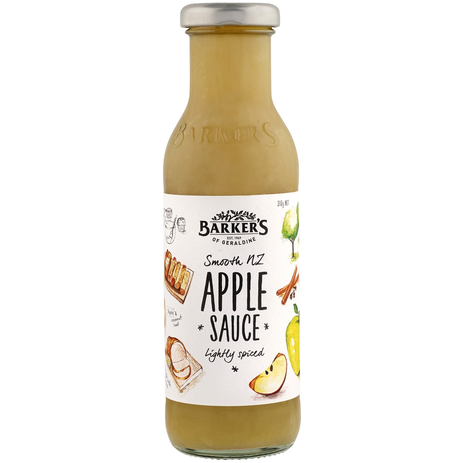 Barkers NZ Apple Sauce Smooth 310gm