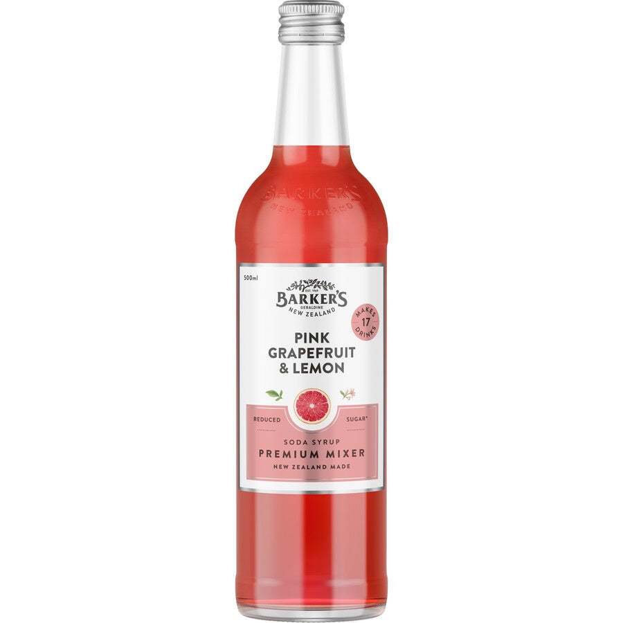 Barkers Pink Grapefruit & Lemon Premium Mixer 500ml