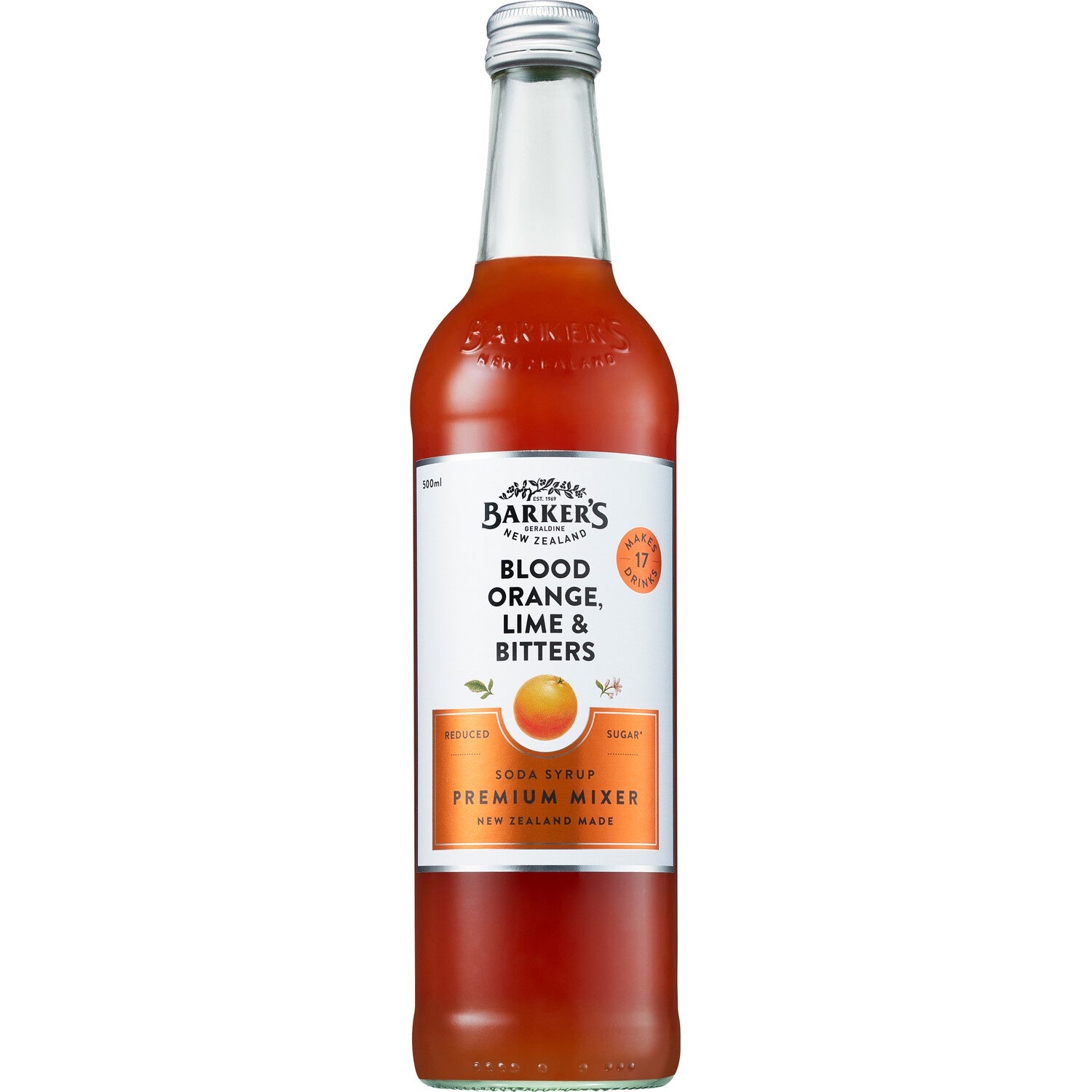 Barkers Blood Orange Lime & Bitters Premium Mixer 500ml