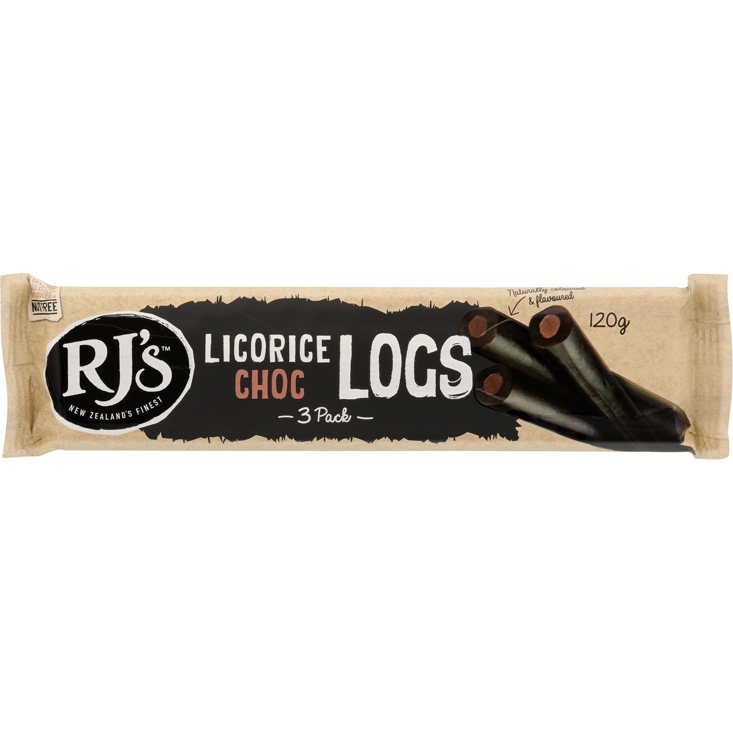 RJ's Licorice Chocolate Logs Triple 120g