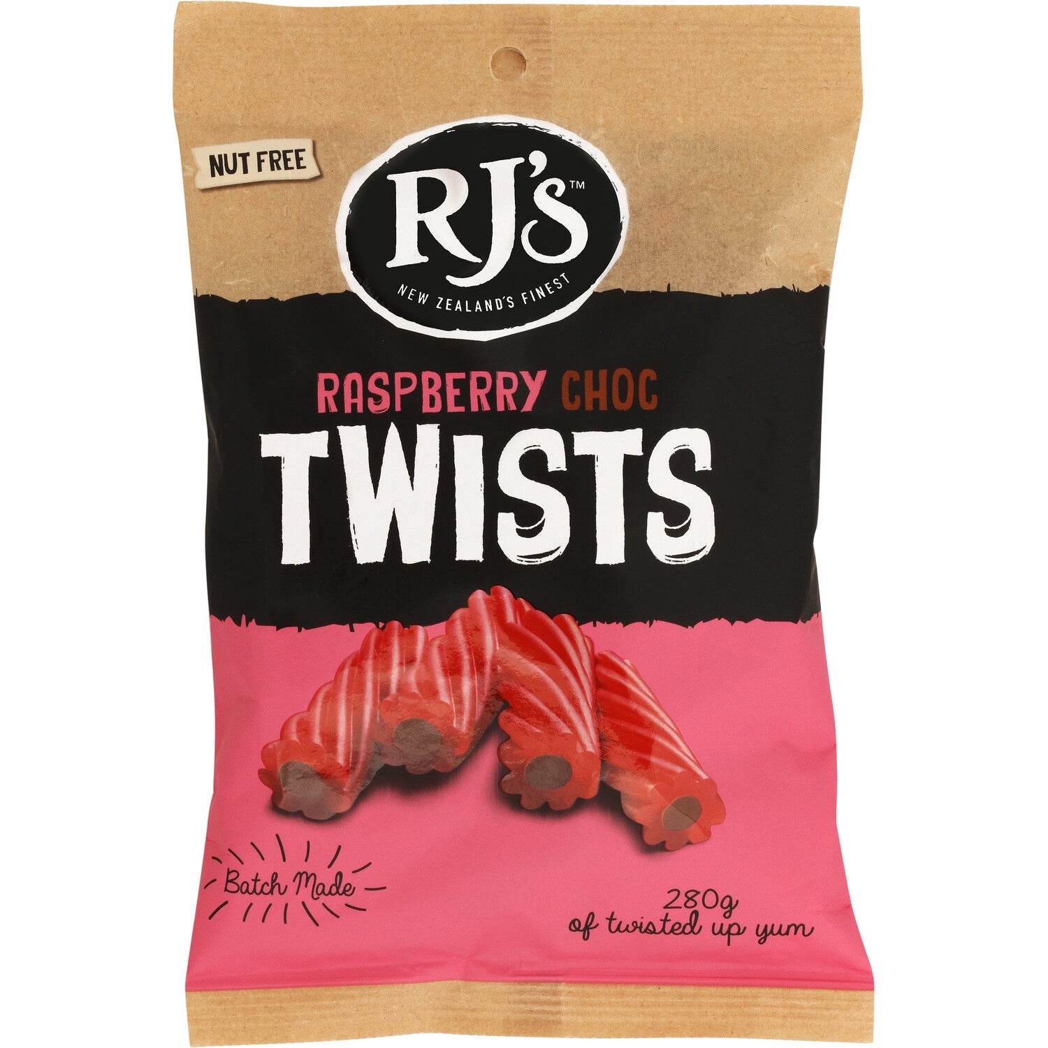 RJs Raspberry Choc Twist 280gm