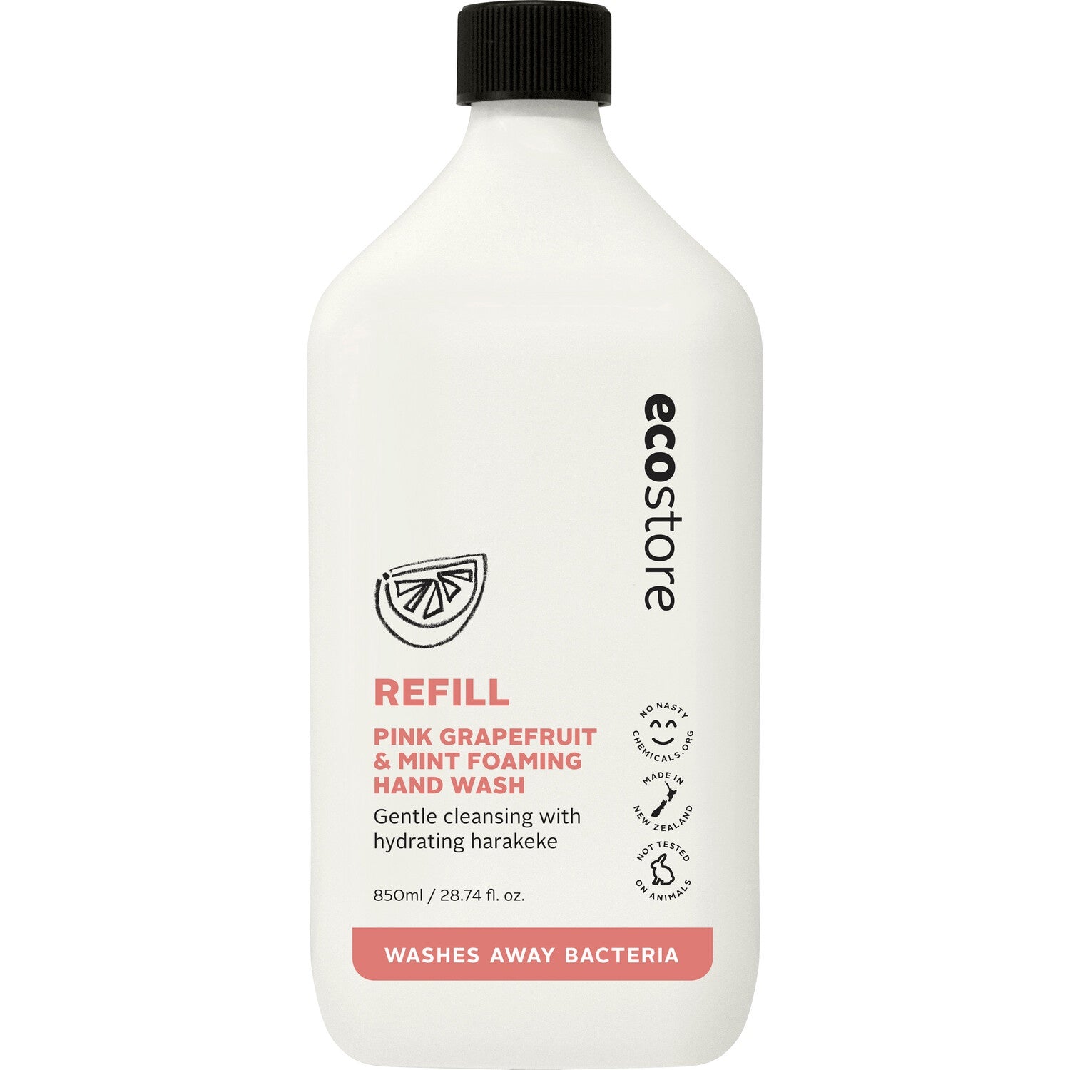 Ecostore Pink Grapefruit & Mint Foaming Hand Wash Refill 850ml