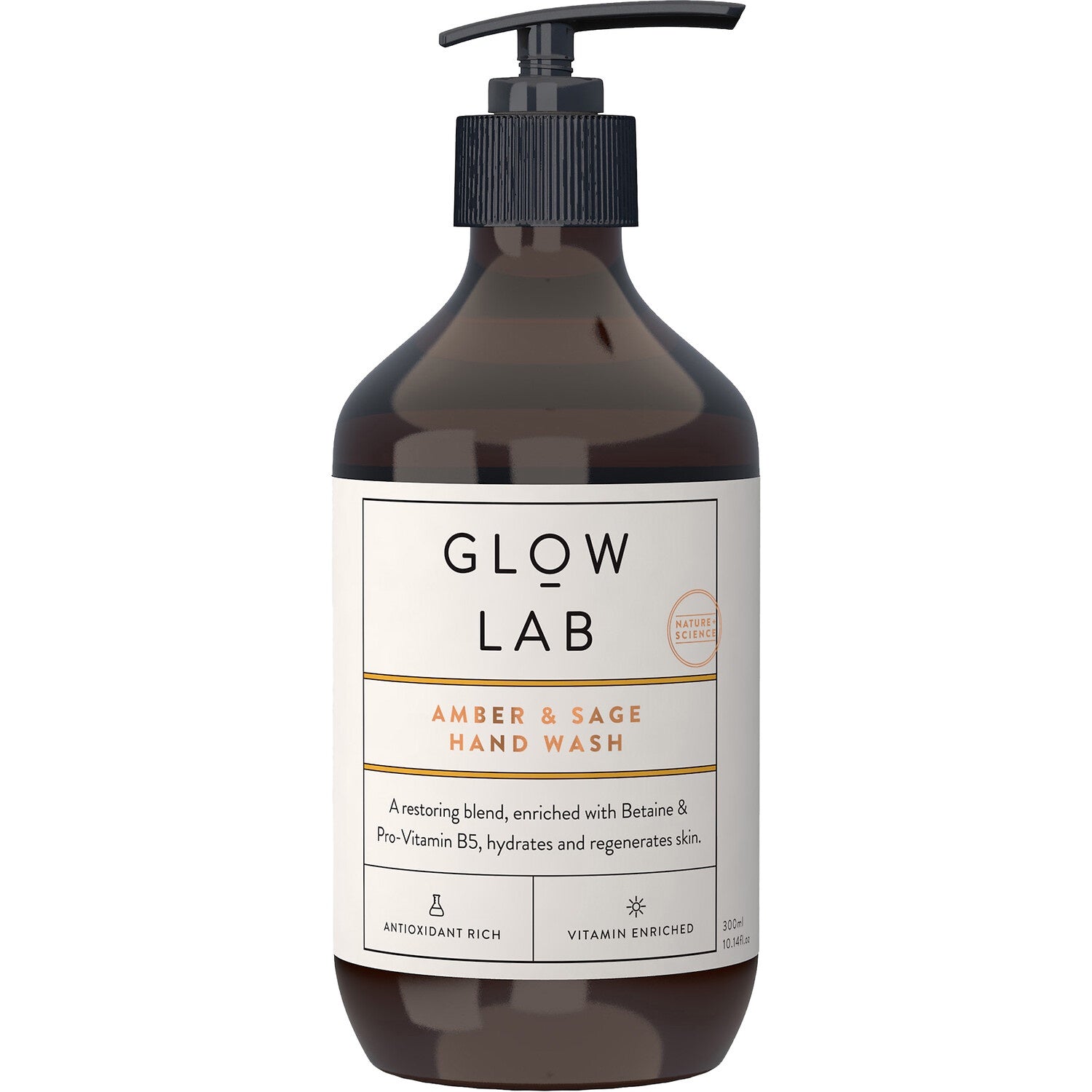 Glow Lab Amber & Sage Hand Wash  300ml