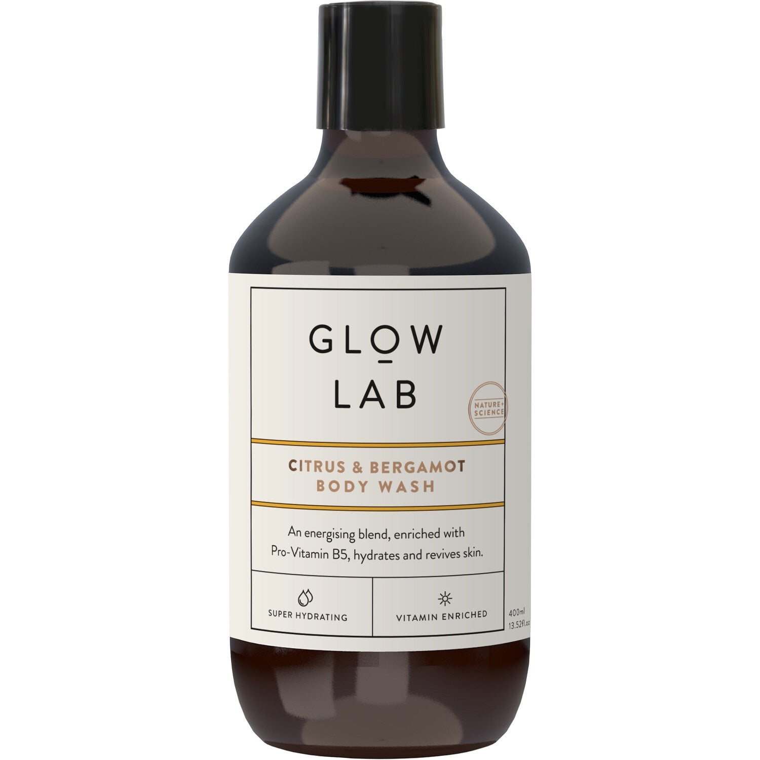 Glow Lab Citrus & Bergamot Body Wash 400ml