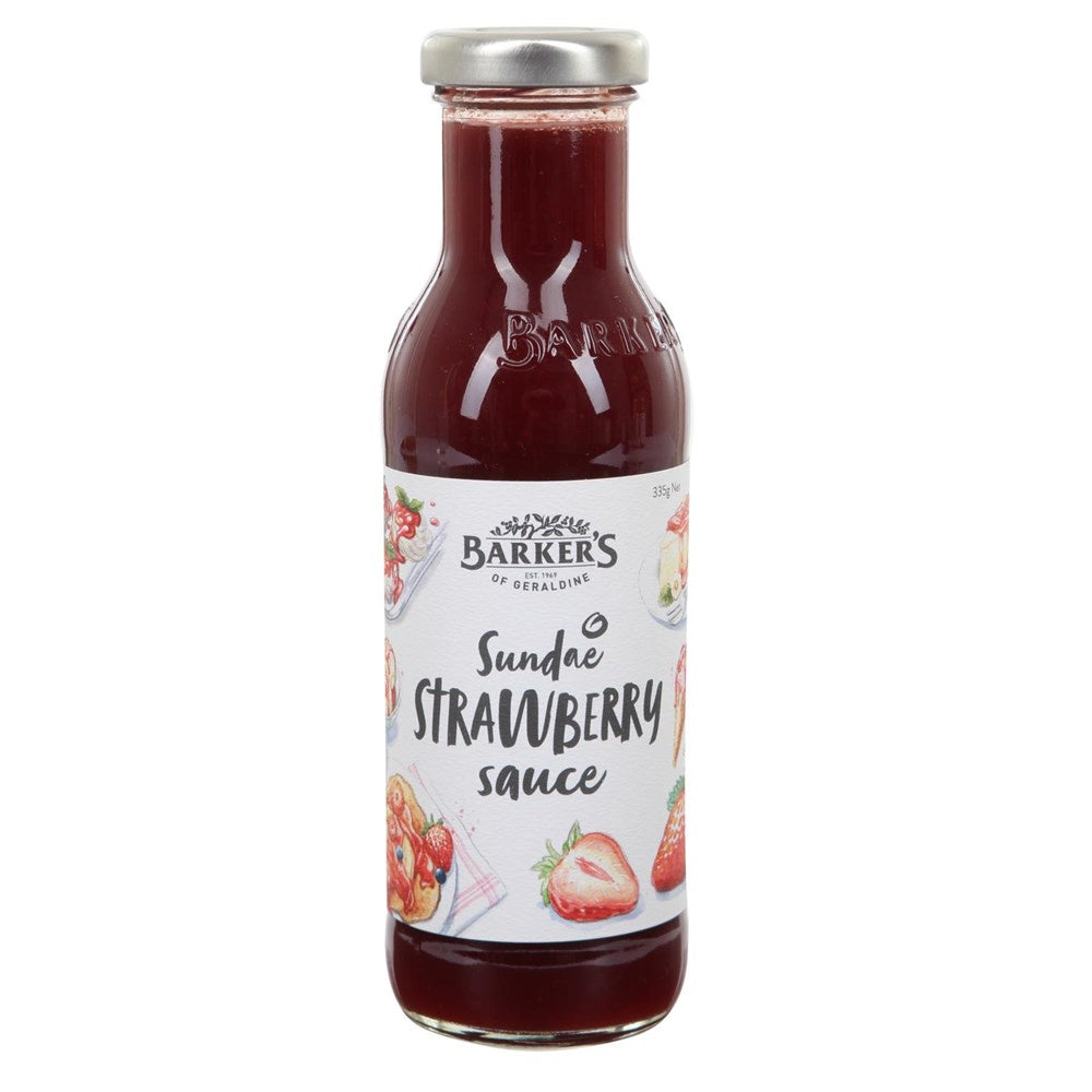 Barkers Strawberry Dessert Sauce 335g