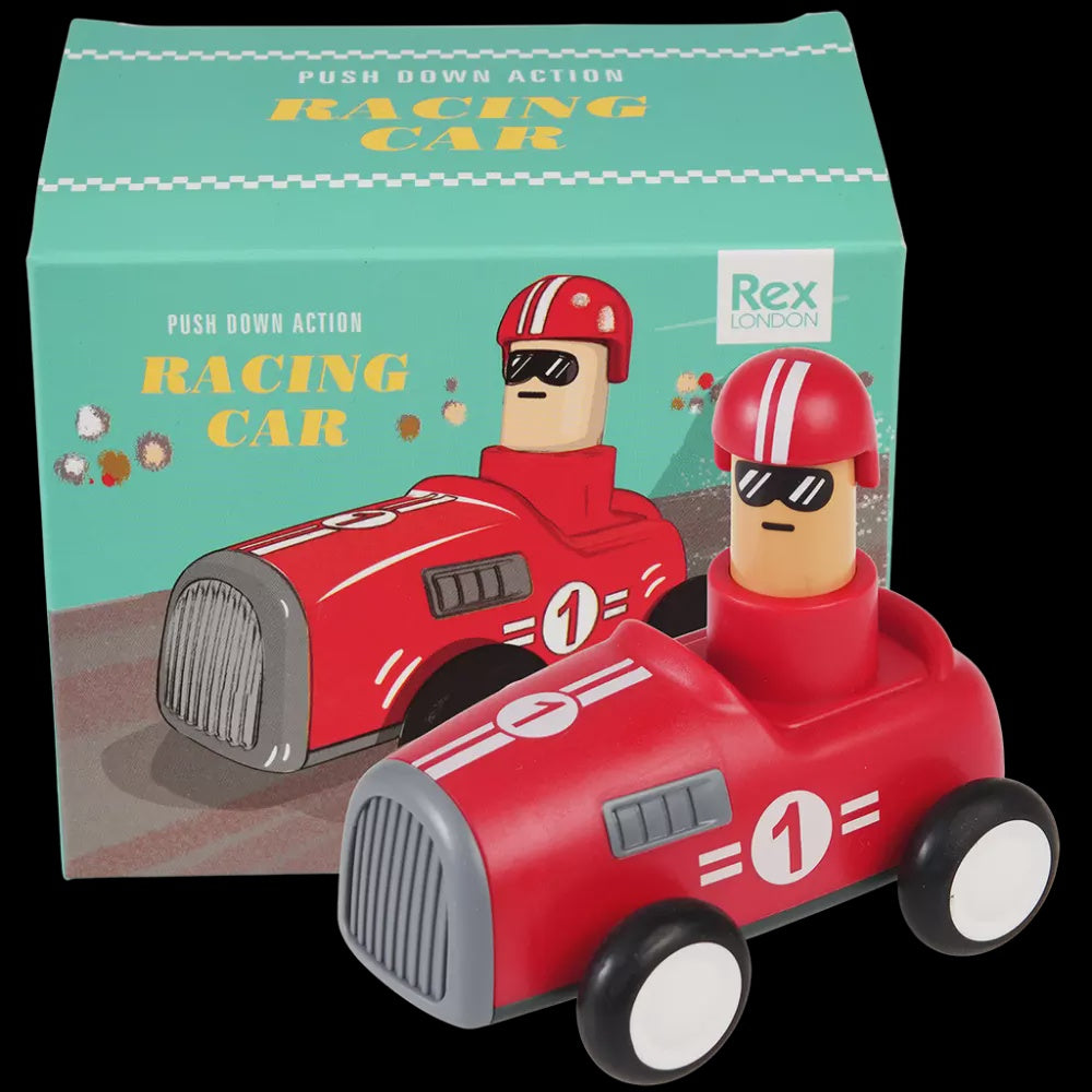 Push Down Action Racing Car - Red