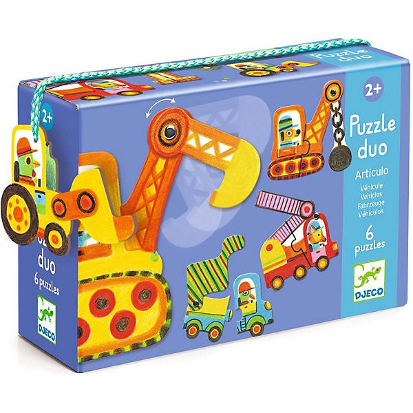 Djeco Vehicles Puzzle Duo