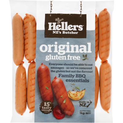 Hellers Original Gluten Free Sausages 1kg