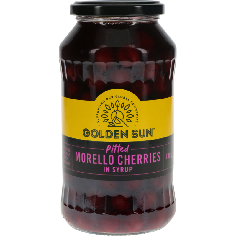 Golden Sun Gluten Free Pitted Morello Cherries In Syrup 700g