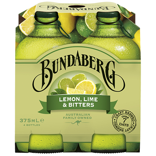 Bundaberg Lemon Lime & Bitters Drink 4pk x 375ml