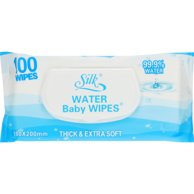 Silk Water Baby Wipes 60pk