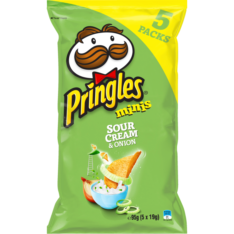 Pringles Minis  Chips Sour Cream & Onion 5pk 95g