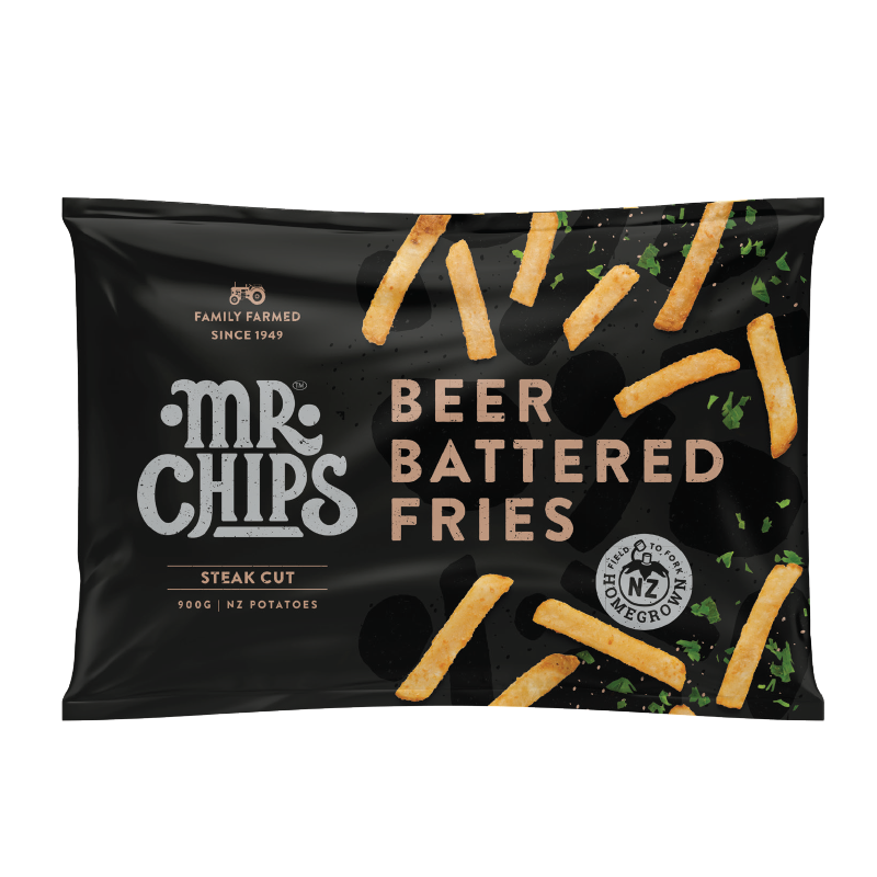 Mr Chips Beer Battered 18/19mm Fries 900g