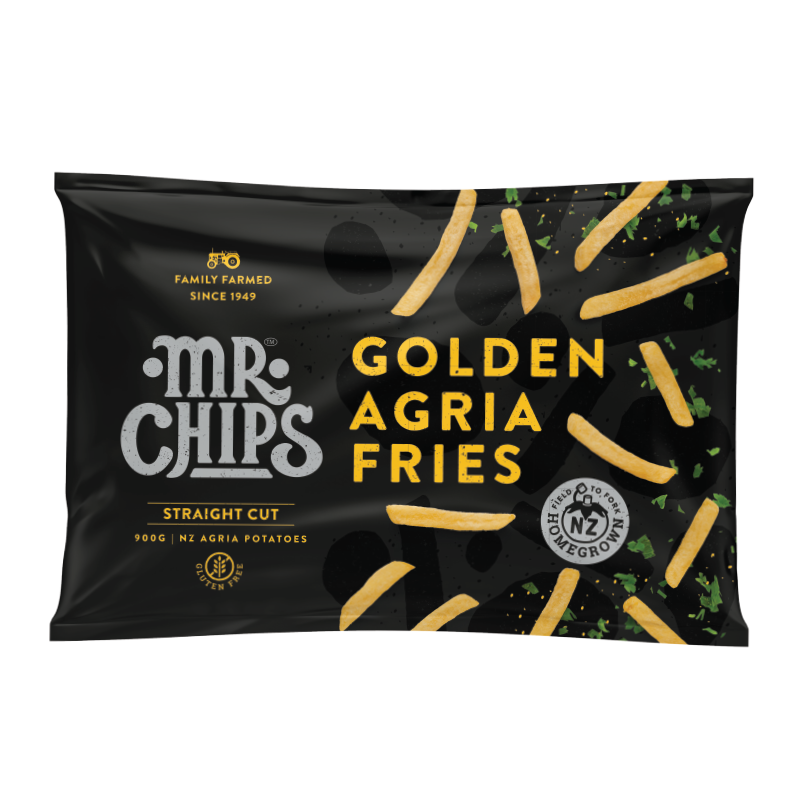 Mr Chips Golden Agria Straight Cut 13mm Fries 900g