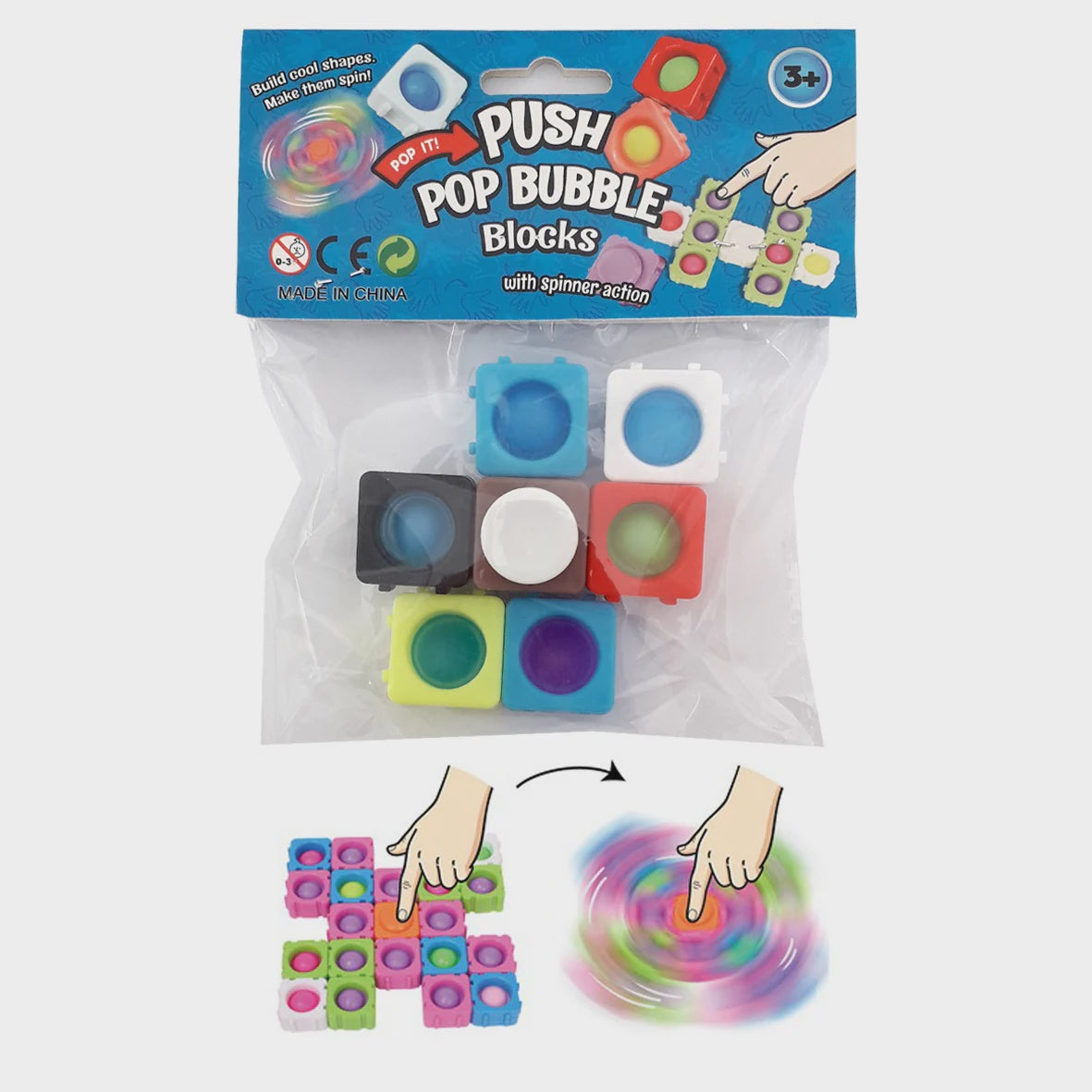 Spinning Push Pop Blocks