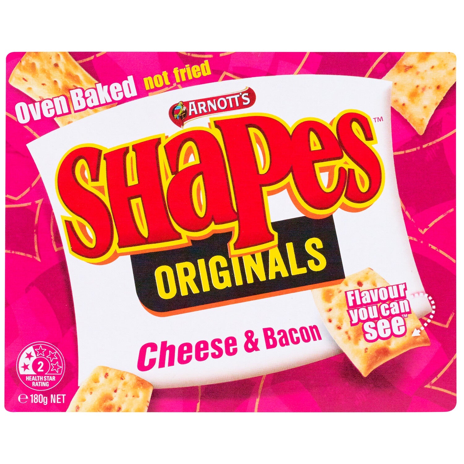 Arnotts Shapes Cheese & Bacon 175g