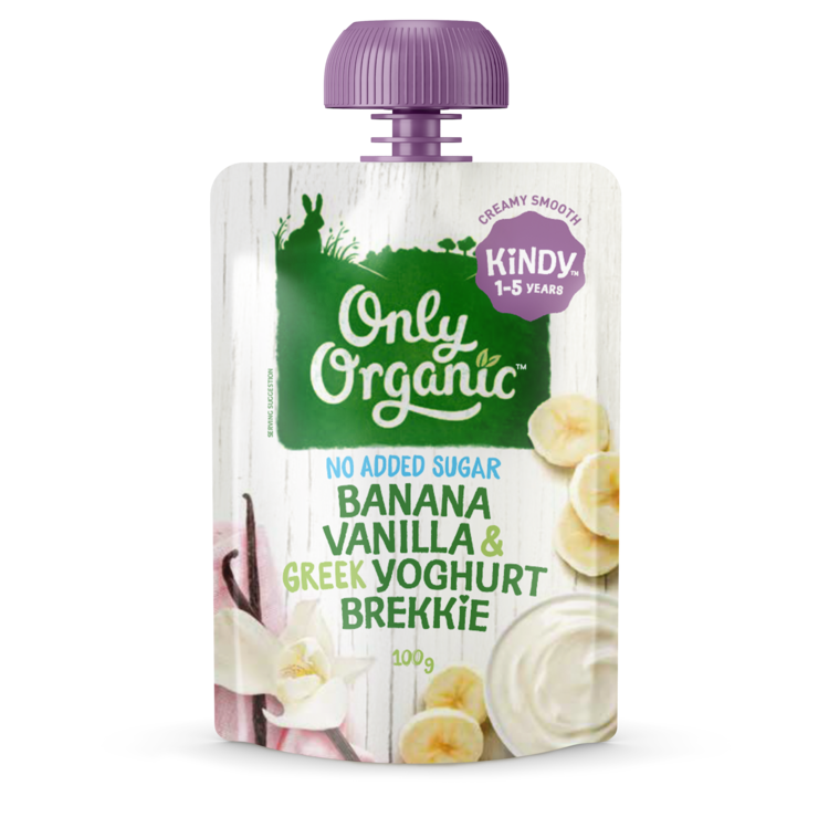 Only Organic Kids Meal Banana Vanilla & Greek Yoghurt 100g