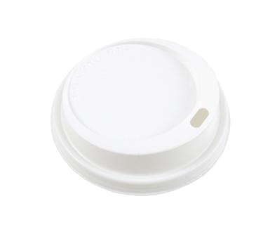 C&C Disposable White Coffee Lid 50pk