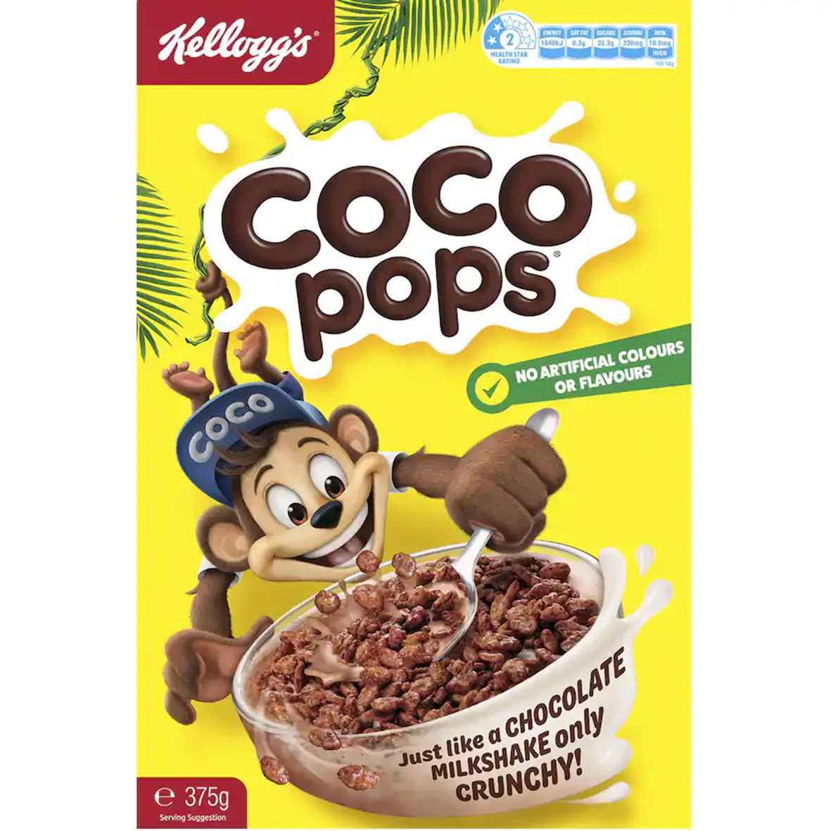 Kelloggs Cereal Coco Pops Original 375g