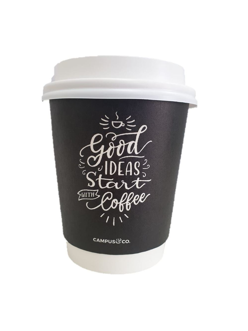 C&C Disposable Coffee Cup 8oz Dbl Wall Quote 25pk