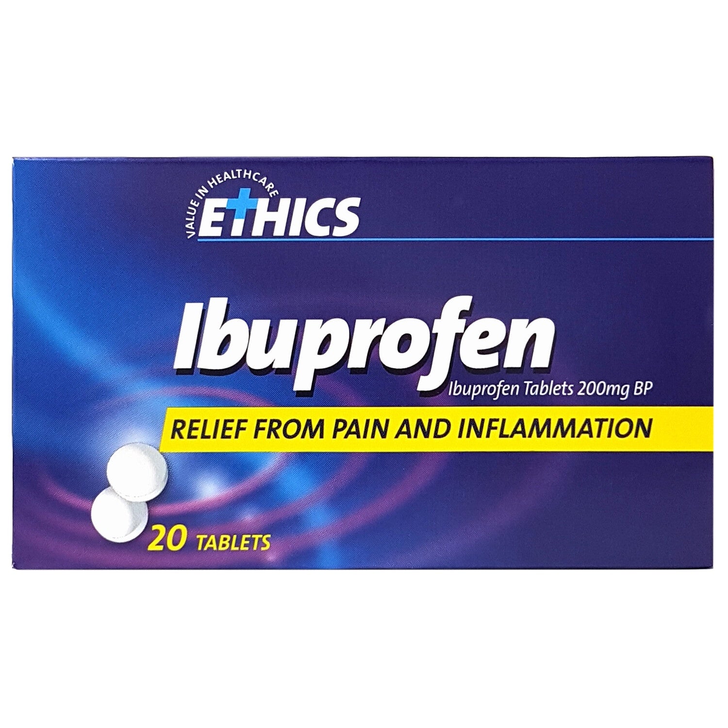 Ethics Ibuprofen Tablets 200mg Box