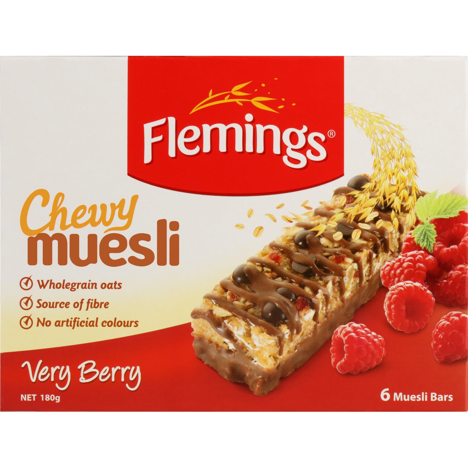 Flemings Chewy Muesli Very Berry 180g