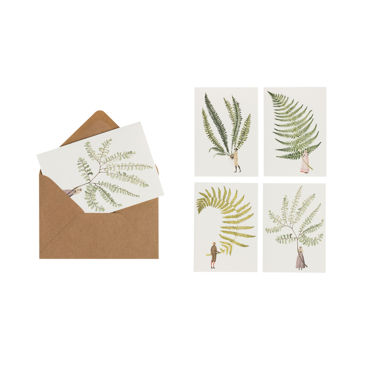 Laura Stoddart A6 Notecard & Envelope Fabulous Ferns Individual