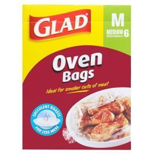 Glad Oven Bags Medium 6pk 250mm x 400mm