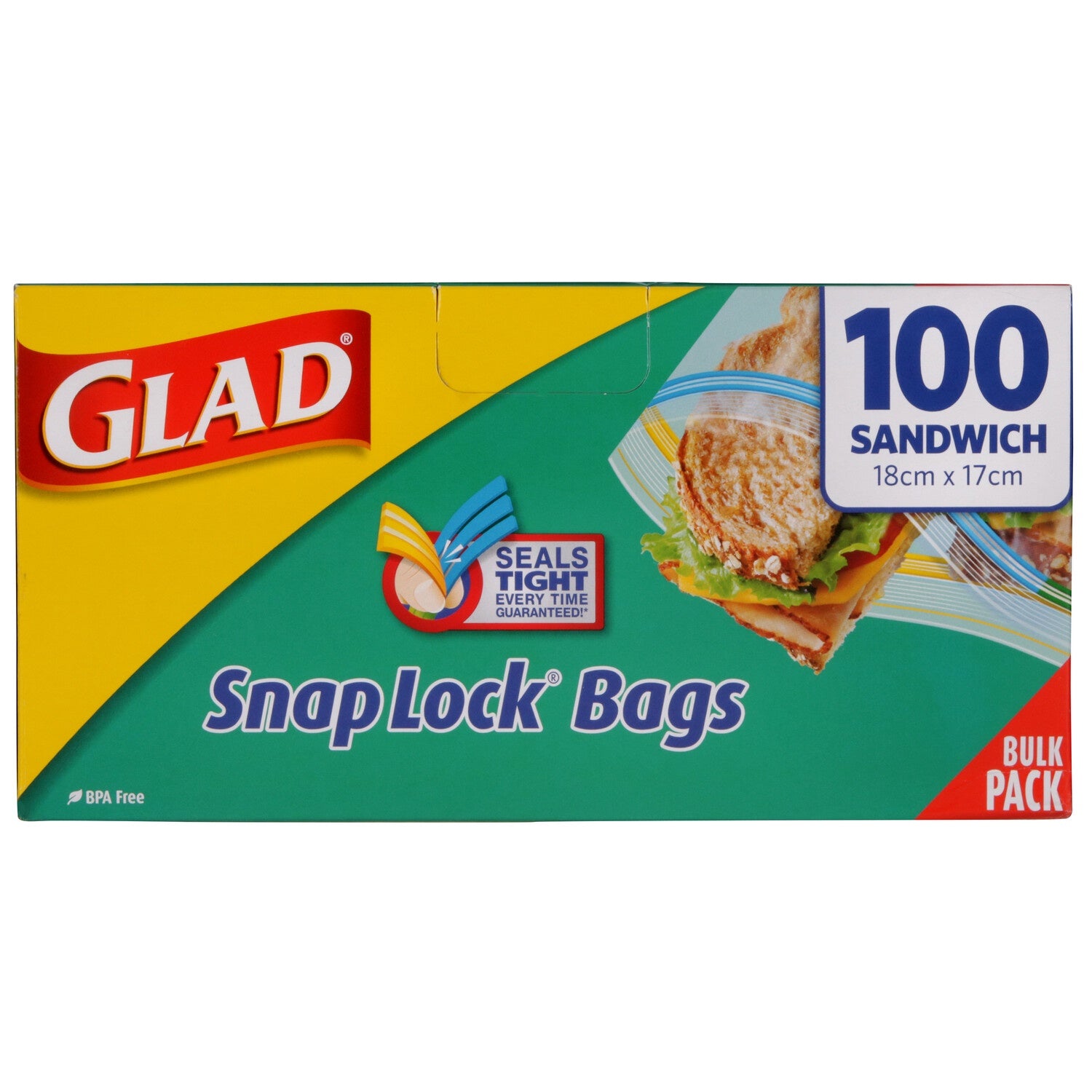 Glad Snaplock Sandwich Bags 100pk