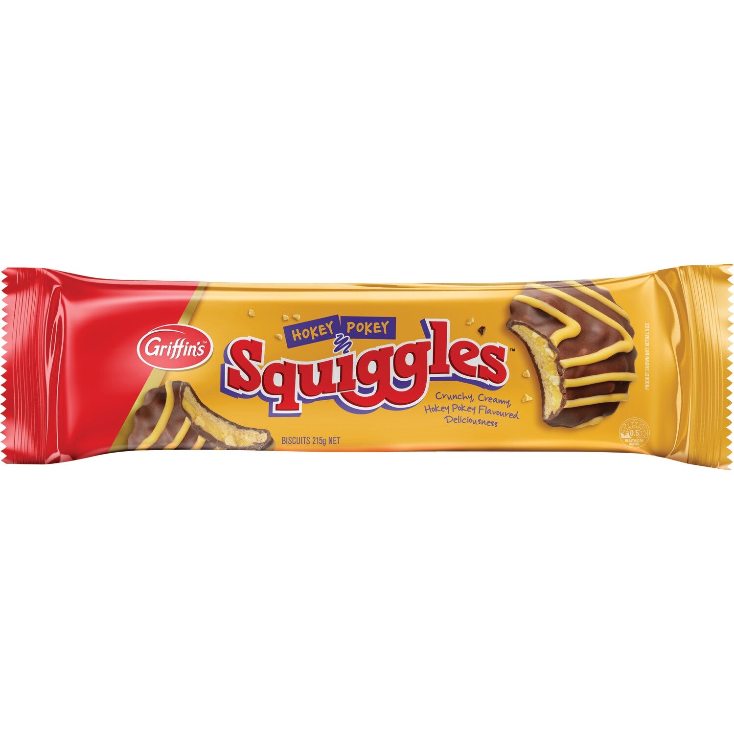 Griffins Squiggles Hokey Pokey Biscuits 215g