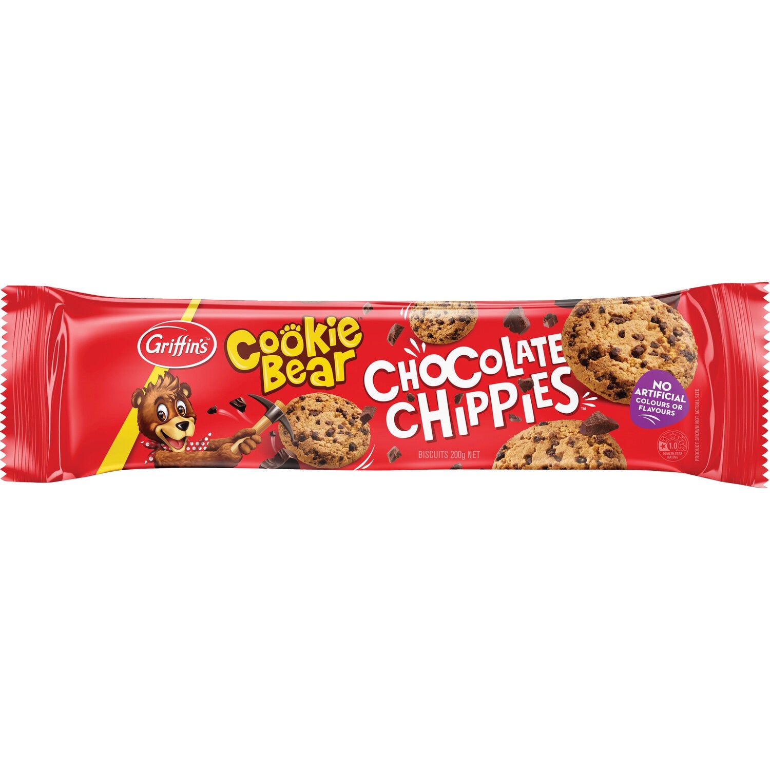 Griffins Cookie Bear Chocolate Chippies Biscuits 200g