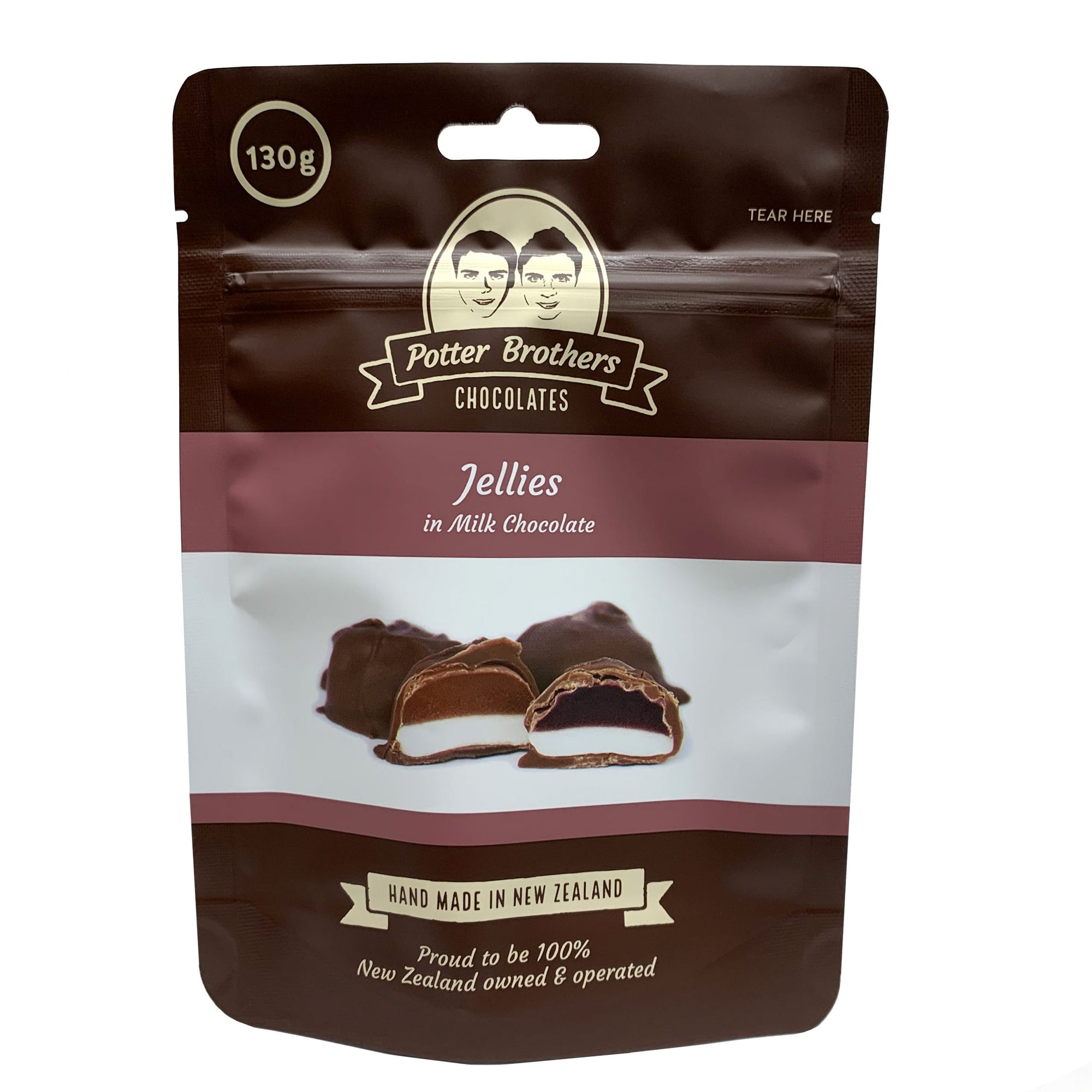 Potter Brothers Soft Jellies in Milk chocolate 130g