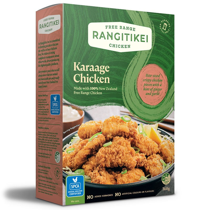 Rangitikei Frozen Karaage Chicken Chunks 400g